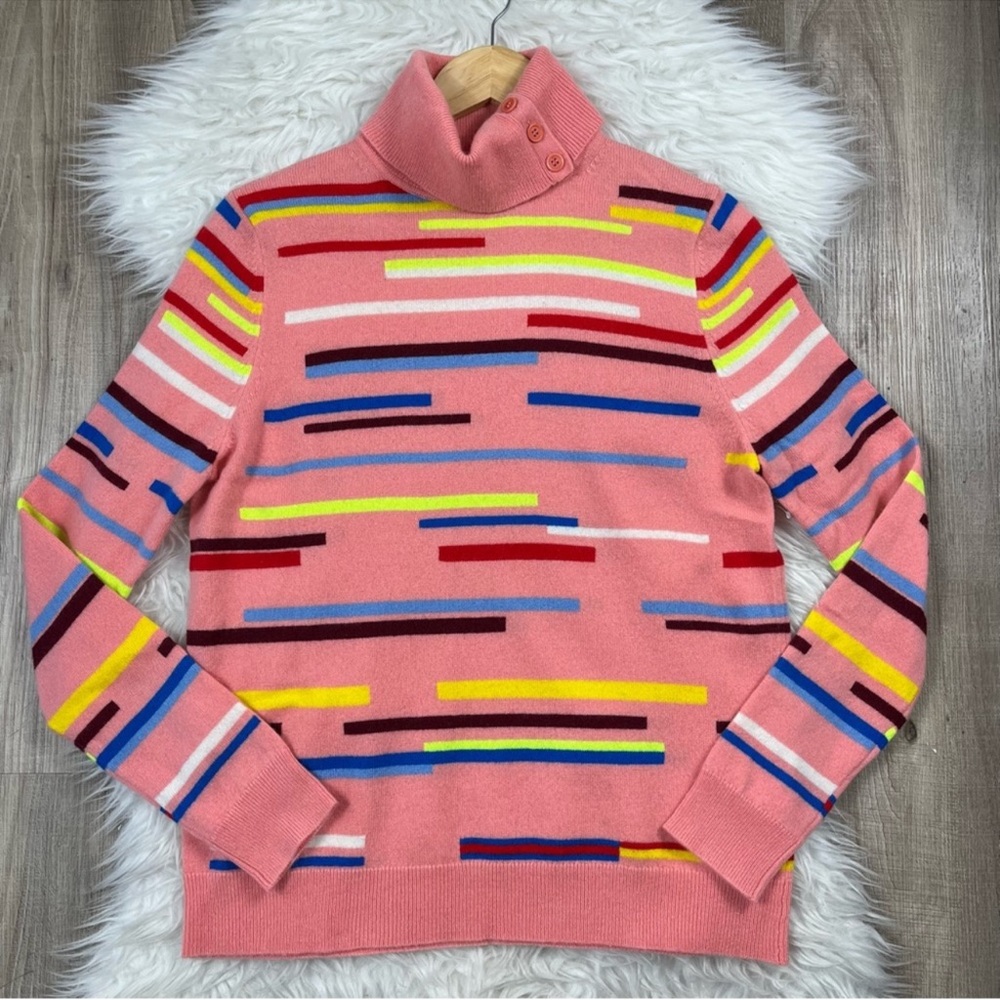 Chinti & Parker 🩷🩵 Cashmere Wool Turtleneck NWOT